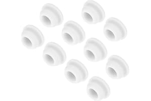‎QUARKZMAN QUARKZMAN 10 Stück Silikonstopfen Silikon Lochstopfen, Blindstopfen Verschlussstopfen Gummistopfen Lamellenstopfen Rund Wasserdicht Passend Mit 9 mm Innendurchmesser Für Löcher Weiß