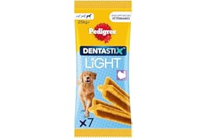 Pedigree Dentastix Light Bâtonnets hygiène bucco-Dentaire pour Grand Chien x7 152g (Pack de 5)