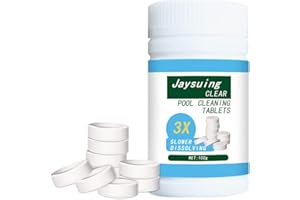 SEGMINISMART Pool Cleaning Tablets,Chlorine Tablets for Swimming Pool,Multifunction Chlorine Tablets,Swimming Pool Chlorine Tablets,Suitable for Swimming Pool,Spa,Bathtubs,Make The Pool Clearer And More Reassuring