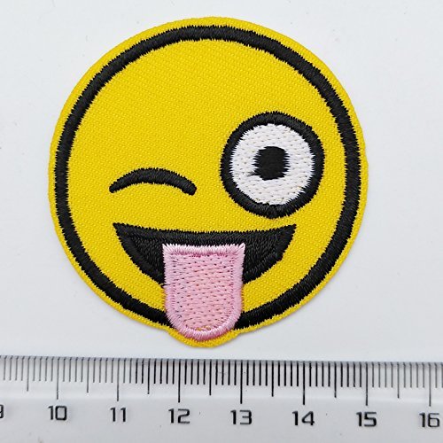 chenkou Craft 24/Stiefel für Barbie gelb Grimace sortiert Bügelbild zum Aufbügeln oder Aufnähen bestickt Patch Motiv Aufnäher Patches - 2