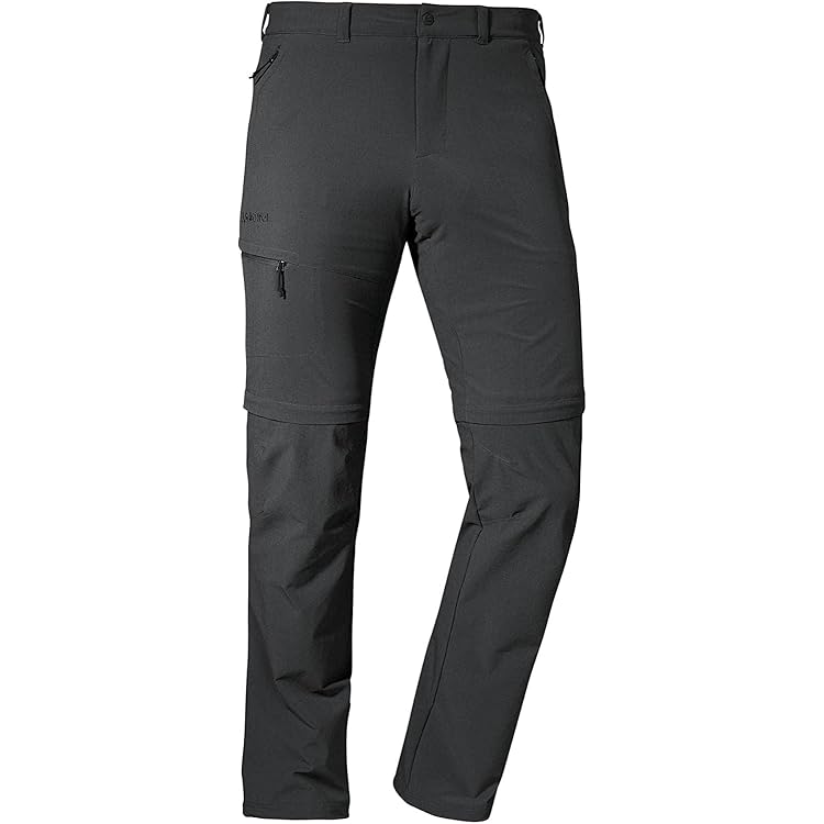 HCSS Wandelbroek voor heren met afneembare rits, outdoorbroek, ademend, trekkingbroek, zomer, zonbescherming, sneldrogend, functionele broek, lichte werkbroek met riem, 5 zakken, blauw, XL