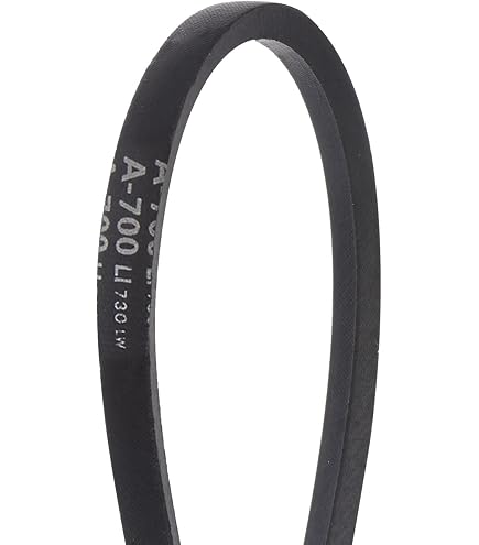 A750Li (750mm Inside Circumference 13mm Width 8mm Height) Rubber V-Belt Wrapped Black