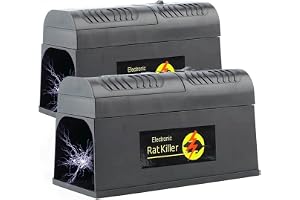 2x Elektriska råttfällor inomhus, skadedjursfångare, döda utan frön, återanvändbara, familjer utan råttråttor
