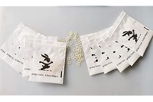 SMILETECH Ambre 3/16 Force lourde 6.5 oz Orthodontique Bretelles élastiques Bandes en caoutchouc dentaire (10 sachets (1000 pièces)