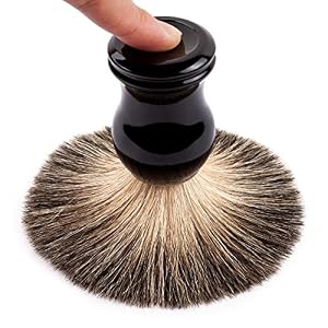 QSHAVE 100% Best Original Pure Badger Hair Shaving Brush Handmade. Resin Handle. Perfect for Wet Shave, Safety Razor… - Image 4
