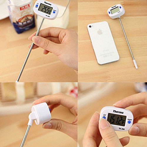 Digital Lebensmittelthermometer Kochthermometer Backthermometer - 5