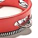keepingup 1 Piece Musical Tambourine Wooden Drum Rattles for Baby Education Toy Red