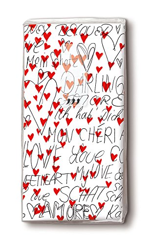 Taschentücher Amore – Für die Freudentränen – 10 Packungen (10×10 Stück) - 2