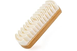 EQLEF Brosse à Chaussures à Daim, Brosse Daim Chaussures Brosse a Daim Chaussure Brosse Crepe pour Daim pour Nettoyer la Décontamination des Chaussures/Bottes/Accessoires en Daim (1 pièce)