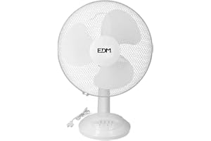 EDM 33963 Ventilador de Sobremesa 35W, Blanco, 30 cm
