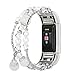Produktbild Fitbit Charge 2 armband, SHOBDW Neuankömmling Mode Sport Perlen Armband Armband für Fitbit Charge 2 (155- 170mm, Silber)
