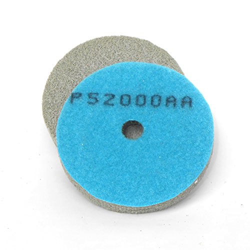 DIAMANT-SCHWAMM-PADS 3" NASS/TROCKEN ZUM POLIEREN VON MARMOR UND GRANIT (azurblau #2000)