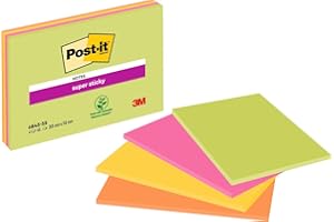 Post-It 6845-SSP Karteczki Samoprzylepne, Wielokolorowy, 45 Karteczek/Blok