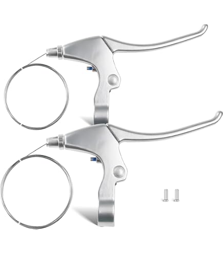 Leviers De Frein V Pour Vélo BMX - Aluminium Léger 64g - Compatible Guidon 22,2 Mm - Pour VTT, Route, Vélo Pliant - Réglage Facile, Prise 3 Doigts