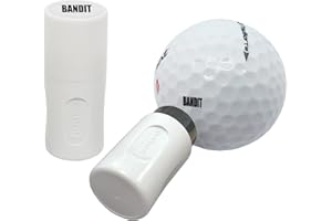 Asbri Golf Bandit Ball Stamper-Sello, Color Negro, Unisex