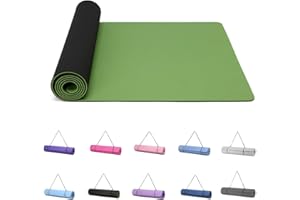 Good Nite Mata do jogi gimnastyka pilates mata do ćwiczeń dla kobiet antypoślizgowa gruba 6 mm z paskiem do noszenia Tpe 183 x 61 x 0,6 cm