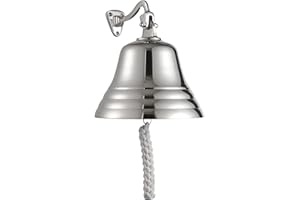 ASSORTED COLLECTIONS Last Orders Matitime Maritime, para montar en la pared, barco, escuela, cena, recepción, decoración del hogar, campana para colgar en la pared, 6 pulgadas, 8 pulgadas (6 pulgadas)