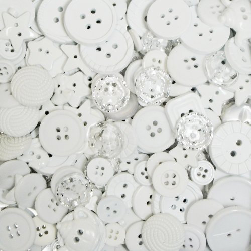 Blumenthal Lansing Favorite Findings Big Bag of Buttons-White 4oz, 4-Ounce