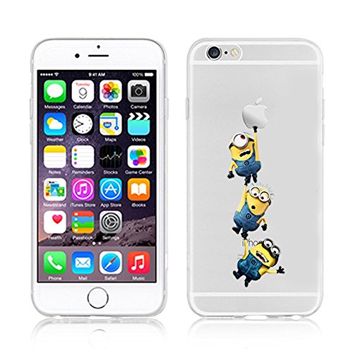 Disney Princesse souple transparent pour Apple iPhone 5/5S, 5 C, 5, et 6/6S, 3 Minions, iPhone5C