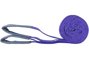 MCS CARGO SECURITY Hebeschlinge 2 Meter bis 1000 kg, DIN EN 1492-1 Zertifiziert, Hebeband 2m / 1t, Hebegurt | Krangurt | Kranschlinge | Tragegurt