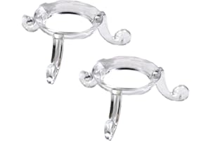 GeoFossils 3-Leg Clear Egg and Sphere Stand – 2 Pack Display Holders for Fossils, Crystals, Spheres, Eggs and Collectibles