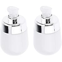 2 Stk Premium Kosmetik Pumpspender Cremespender Sprühflasche für Lotionen Shampoos Cremes usw, Leer zum Nachfüllen…