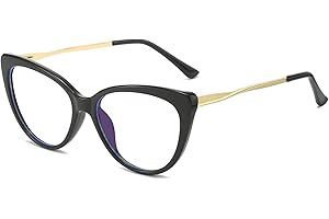 Cyxus Occhiali Luce Blu Uomo Donna Moda Montature Cat-Eye Leggero TR90 Occhiali Anti Mal di Testa Affaticamento Degli Occhi 8144