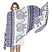 Produktbild Funnyy Lustiger Seidenschal, afrikanischer Ethnischer Tier-Elefanten-Halstuch, lang, leicht, weicher Chiffon, Schal, Wickelschal, für Damen und Mädchen