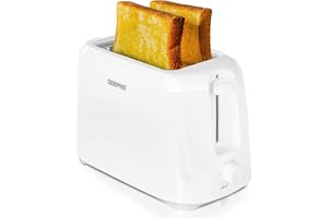 Geepas 2 Slice Bread Toaster, Variable Browning Setting, GBT36515 | Cancel Function | Removable Crumb Tray | Wide Slots and High Lift Feature | Cord Storage