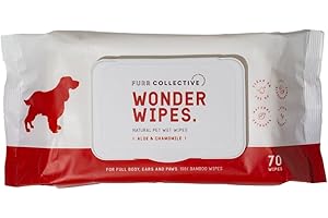FURR COLLECTIVE NATURAL POOCH GROOMING FURR Collective - Wonder Wipes - Aloe & Chamomile Pet Wipes - 70 sheets