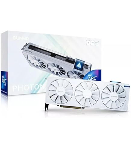 WEELIAO GUNNIR Intel Arc A770 Photon 16G OC White Graphics Card, 2400 Hz Video Card,16GB 256