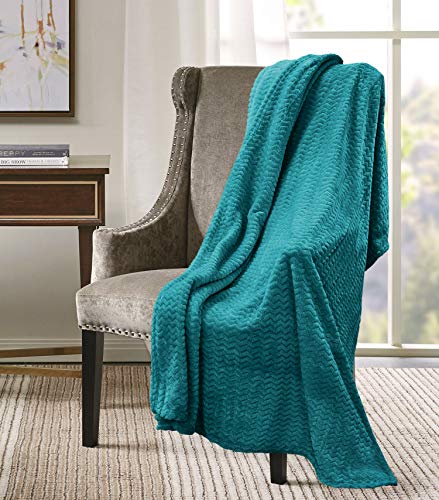 Velosso Flannel Fleece Super Soft Throw Blanket Sofa Throw Teddy Soft Plain Blanket 127x152cm 3D Che