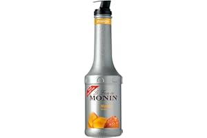 MONIN Mango Fruit Mix Puree 1L for Cocktails, Smoothies and Mocktails. Vegan-Friendly, Allergen-Free, 100% Natural Flavours and Colourings. 2-in-1 Mango Puree and Sugar Syrup Hybrid