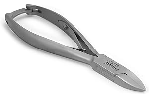 Nail Clippers for Men with Thick or Ingrown Toenails – Blizzard Podiatrist Toenail Clipper Set German Forged – 5.5 inch Heavy Duty Nail Cutter – Straight Head Smooth Handles - Hospital Grade