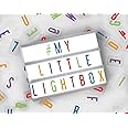 Awestuffs Cinema Light Box DIY LED Message Box with 96 Pieces Letters, Numbers and Symbols for Birthday, Home Decor, Festival Decoration (Size A5-21 cm x 15 cm) (Coloured Letters)
