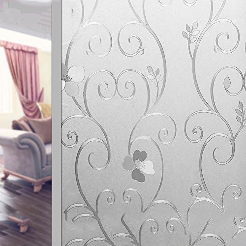 Frosted glass films window sticker 3d stereo window sticker restroom light opaque anti- toilet-B 80x200cm(31x79inch)