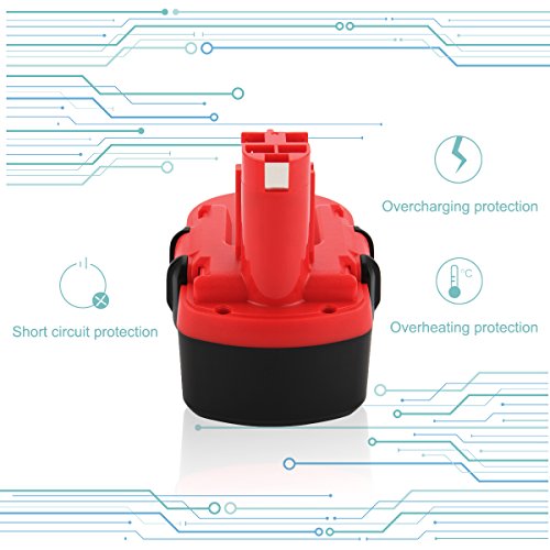 Creabest 18V 3000mAh Ni-MH Ersatz-Werkzeug Akku für Bosch 2607335277 2607335278 2607335535 2607335536 2607335680 2607335695 2607335713 BAT025 BAT160 BAT180 13618 1644K 3860CK 52318 PSB 18 VE-2 GSB 18 VE-2 GSR 18 VE-2 PSR 18 VE-2 - 4