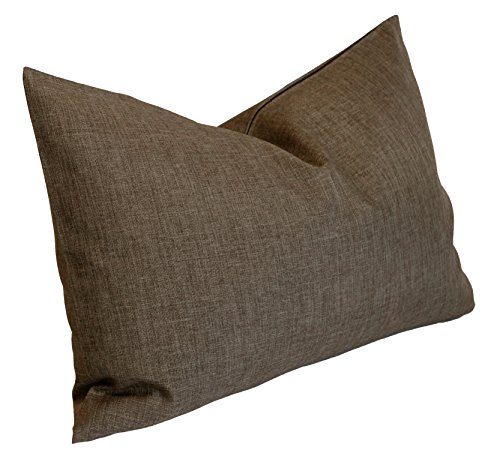 Kissenhülle Struktur Leinen-Optik Kissenbezug Deko Kissen ca. 40x40 50x50 60x60 30x50 oder 40x60 cm Farbwahl #357 (taupe braun, 30x50 cm)