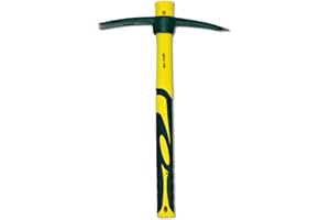 Xforst Mini Spitzhacke X-PF430 mit Stiel aus Fiberglas und Stahl geschmiedetem Kopf, ideal für Gartenarbeit, Camping, Pflanzen und Blumenbeete