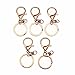 Price comparison product image 5Pcs Lobster Claw Clips Rose Gold Keyring Trigger Clip Key Rings Keychains Crafts Accessories for Women Men