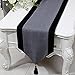 Produktbild Tischläufer Schrank Runner Tee Tischdecke Stickerei Baumwolle Leinen Tischdecke Moderne Einfache Bett Läufer Bett Schwanz Handtuch (Farbe : Grau, größe : 33 * 230cm)