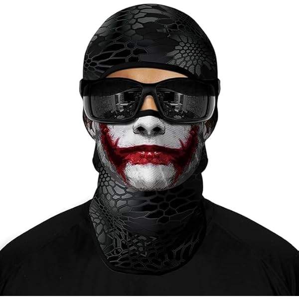 VENS LUEE Cagoule De Moto Avec Impression 3D - Cagoule Pour