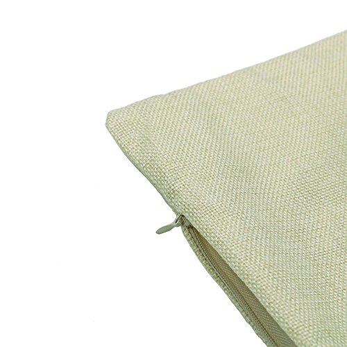 Luxbon 4er Set Pfau Peacock Leinen Kissenbezug Wurfkissenbezug Pillowcase Cafe Auto Haus Deko 18 x 18 “ - 7