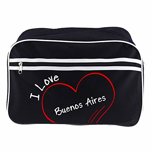 Preisvergleich Produktbild Retrotasche Modern I Love Buenos Aires schwarz