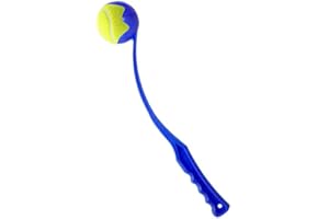 ANAMZ Dog Ball Thrower Hands Free Dog Ball Launcher Pick Up and Throw Play - Tennis Ball and Launcher Toy - Puppy Toys for Dogs Exercise & Training for Large Medium Small Dogs (1Pc 36cm Launcher Blue)