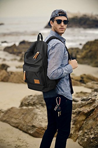 Hozee Wasserdicht Laptop Rucksack Schulrucksack Backpack USB Ladeport 12-15 6 Zoll jugendliche Rucksack Schule f  r Herren M  nner Reise Wandern