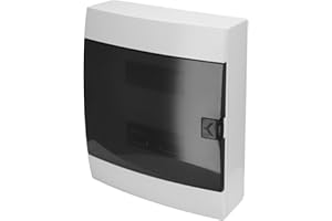 Quadro Elettrico da Parete 2 File per 24 Moduli 112,5x286x340,5 mm IP40 – Bianco Scatola di Distribuzione in ABS – Centralino per Impianti Elettrici da Interno – Horoz Electric