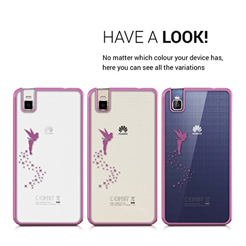 kwmobile Funda para Huawei ShotX - Carcasa Trasera de TPU con dise o de Hada en Rosa Fucsia Transparente reviews kwmobile Funda para Huawei ShotX - Carcasa Trasera de TPU con dise o de Hada en Rosa Fucsia Transparente