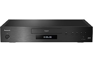 Panasonic Lecteur Blu Ray 4K HDR DP-UB9000EG1 I HDR10+/Dolby Vision Ultra HD Premium Convertisseur Audio High Res Double USB et HDMI WiFi/Ethernet Noir - Version Française