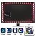 Tobbiheim LED TV Hintergrundbeleuchtung, 2 Meter Lang 5050 RGB LED Streifen 4 x 50cm USB Betrieben Fernseher LED Leiste Innenbeleuchtung Stimmungslichter Lauflichter Lichtschlauch mit RF Wireless Fernbedienung für 40 bis 60 Zoll HTDV Fernseher, Monitor und andere Bildschirme